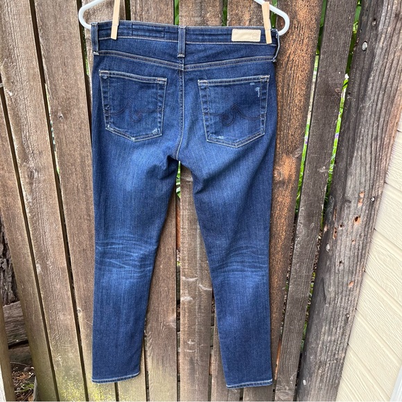 AG-ED Denim The Prima Cigarette Leg Midrise Distressed Jeans Sz 26R - Picture 7 of 14